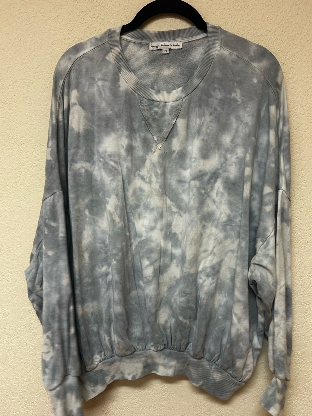 Young Fabulous & Broke womans Tie-Dye Long Sleeve Pullover sweatshirt size S